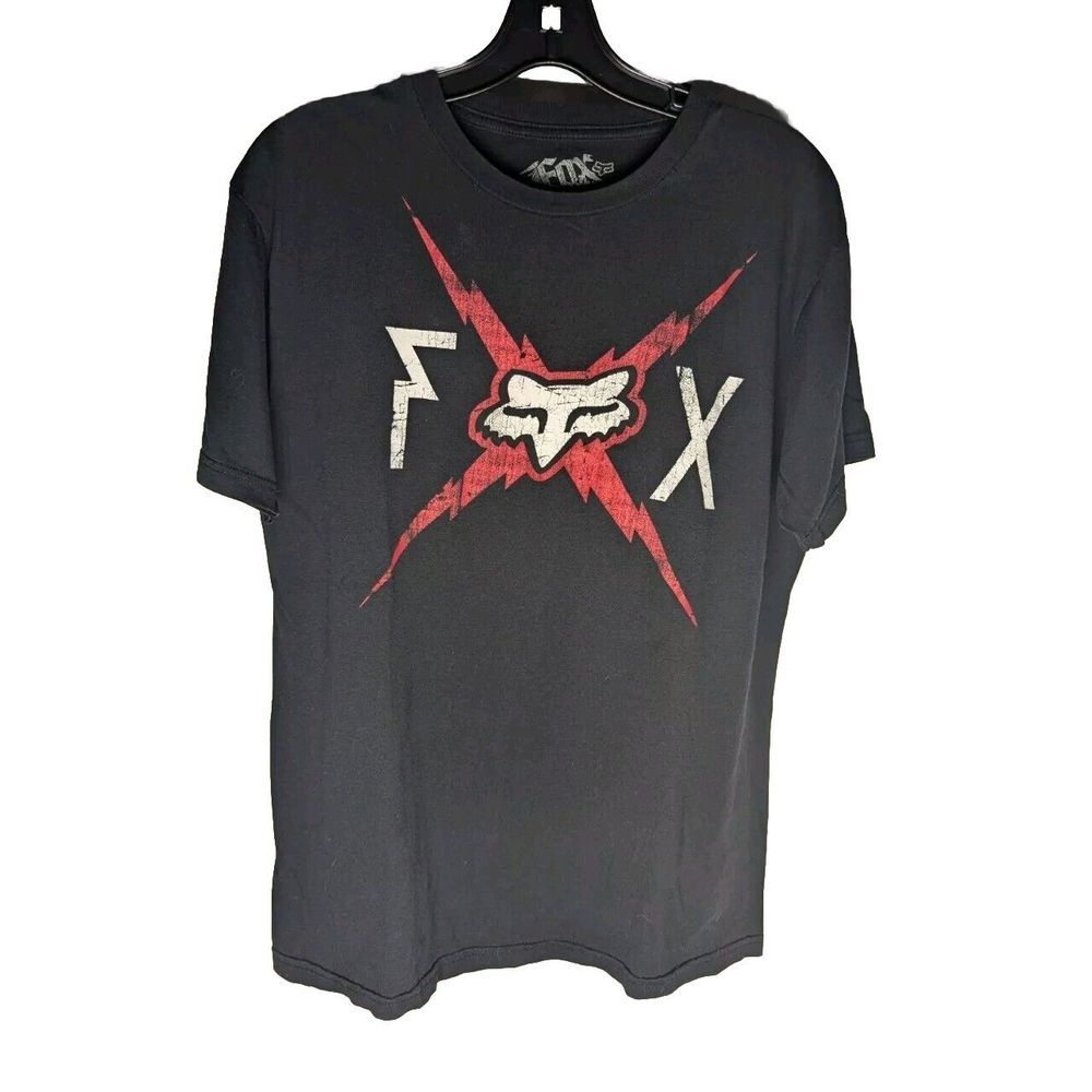 Fox‎ Racing Shield Short Sleeve T-Shirt Black Men's Medium Motorcycle Motocross